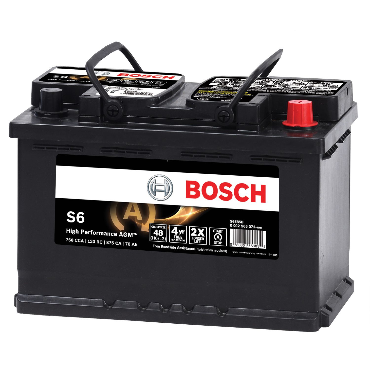 S6585B-Bosch High Performance Starter Battery 1