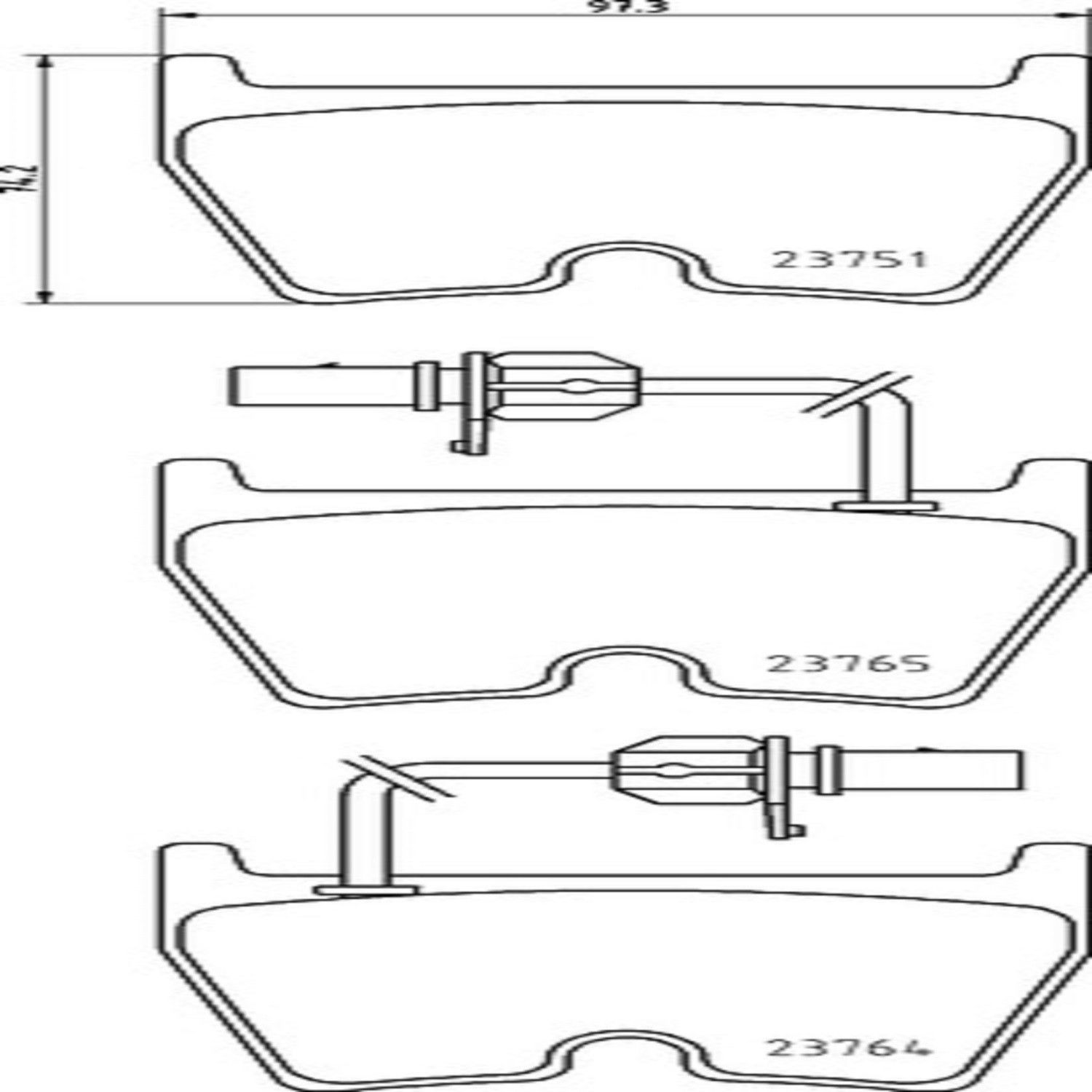 Premium Low-Met OE Equivalent Pad Brembo 205-P85078