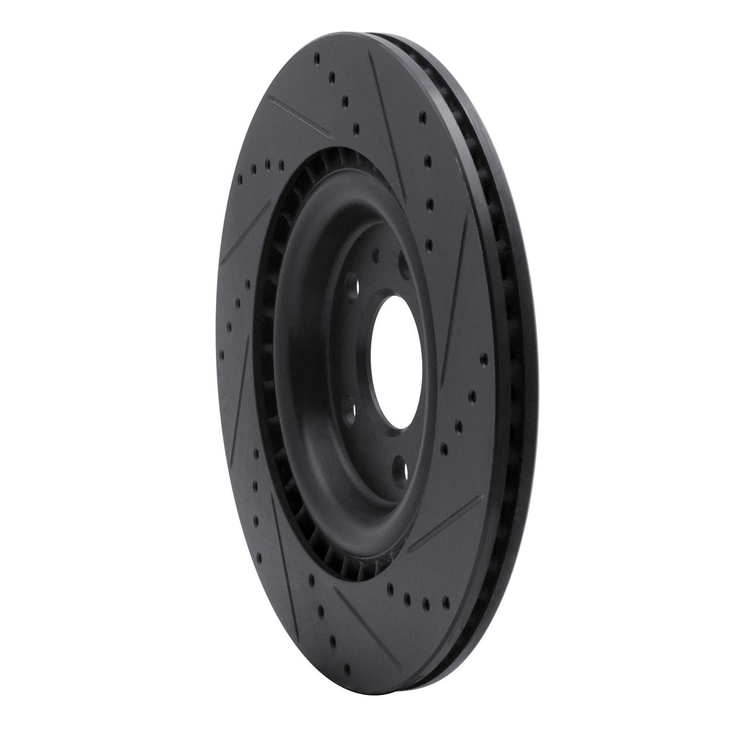 DFC Brake Rotor - Drilled and Slotted - Black Dynamic Friction Company 692-633-73066L