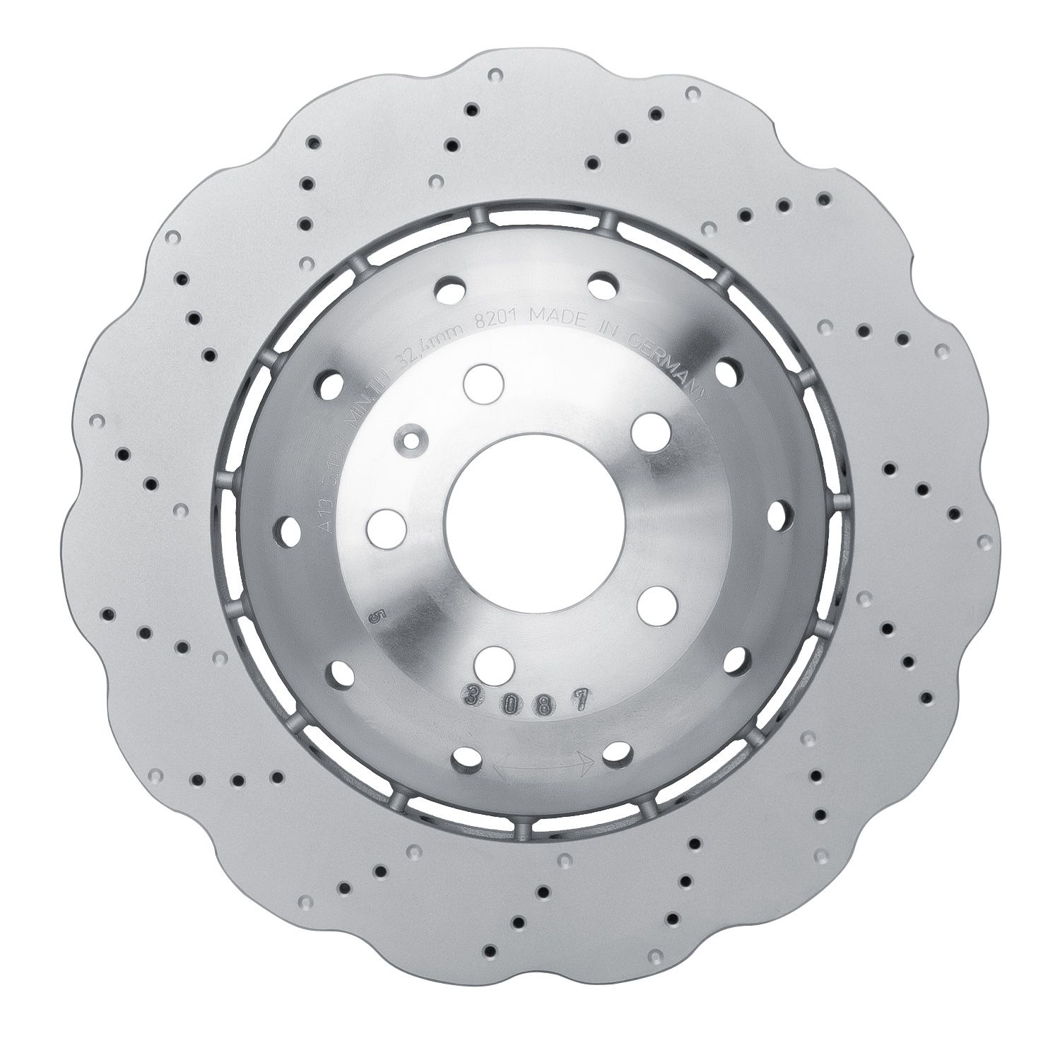 R1 Concepts Hi-Carbon Alloy GEOMET Coated Rotor - Drilled R1 Concepts 482-PXP-73075A