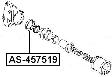AXLE SHAFT BEARING Febest 818-AS-457519