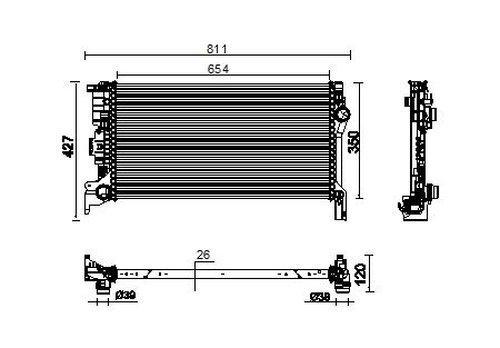 Radiator BEHR 759-CR 2335 000P