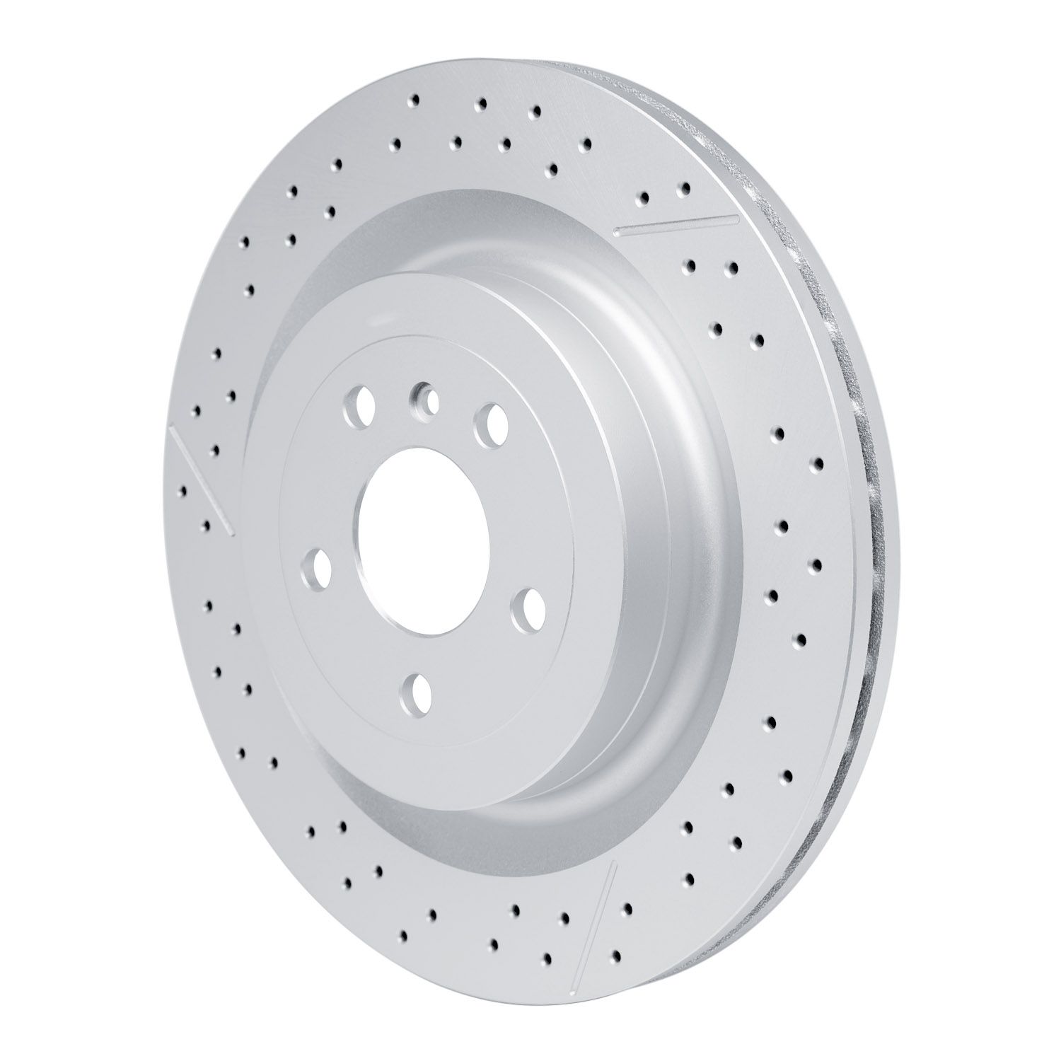 DFC GEOSPEC Coated Rotor - Drilled and Slotted Dynamic Friction Company 692-634-63141