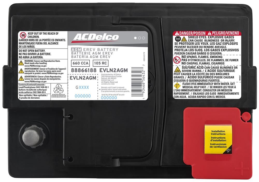 ACDelco EVLN2AGM | 1-800-Battery