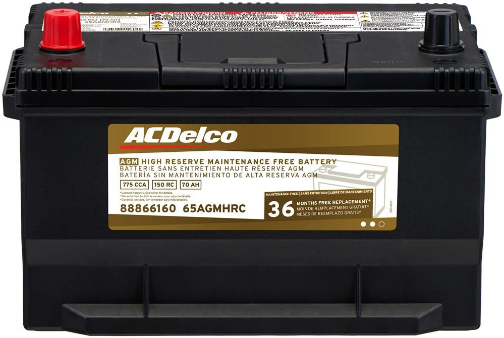 Vehicle Battery ACDelco 4-65AGMHRC