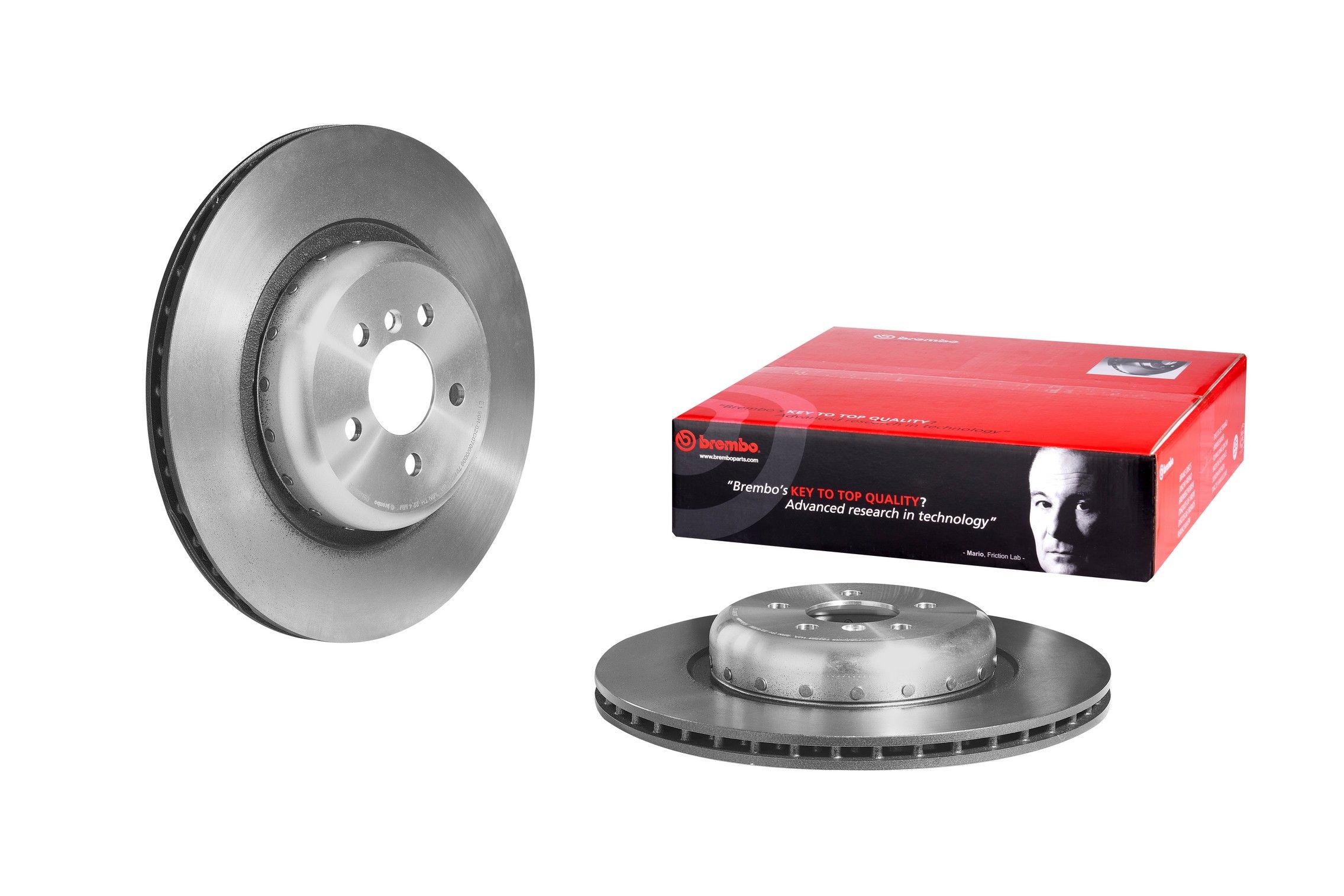 Premium UV Coated Rear Brake Rotor Brembo 205-09.D901.13