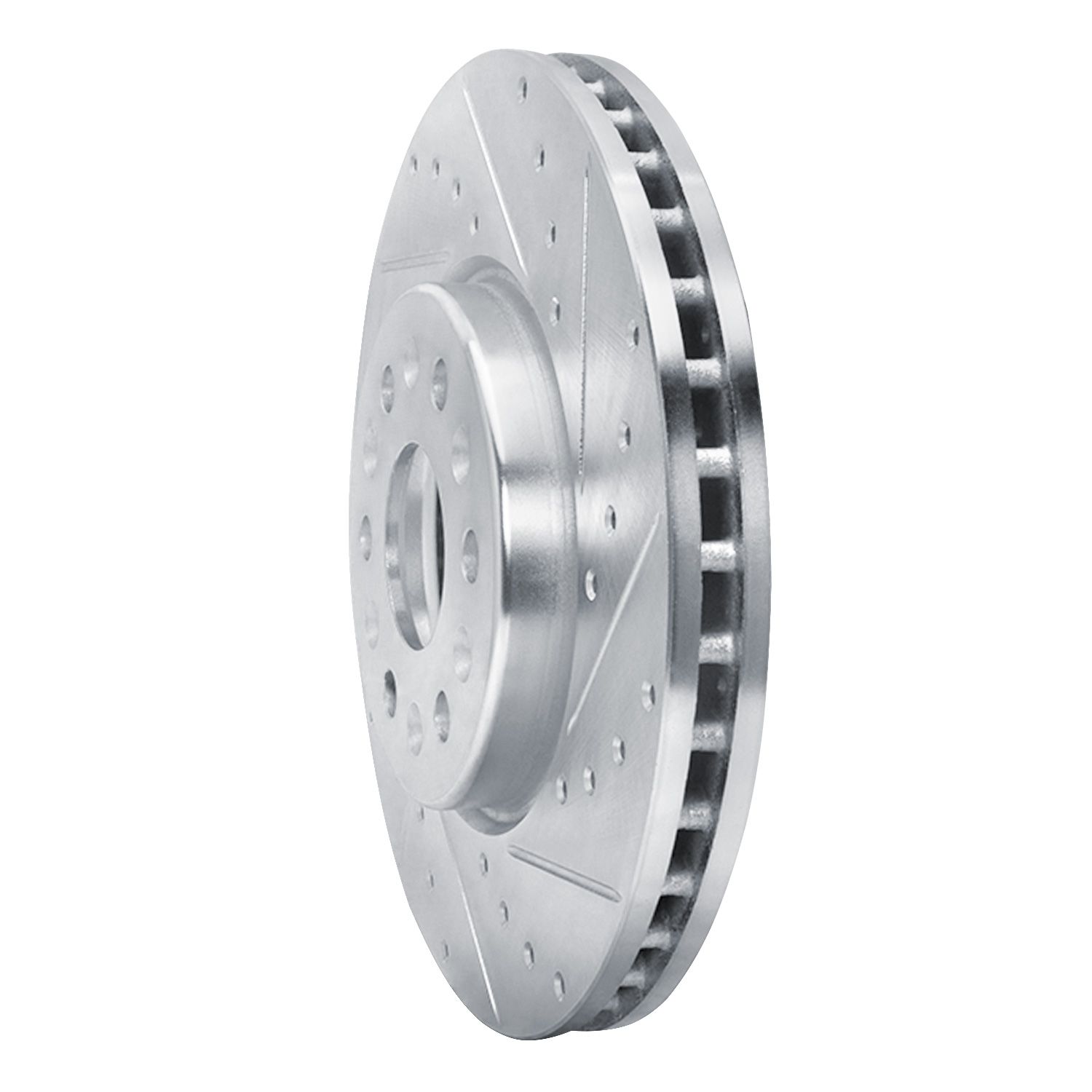 DFC Brake Rotor - Drilled and Slotted - Silver Dynamic Friction Company 692-631-48090R