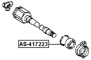 AXLE SHAFT BEARING Febest 818-AS-417223