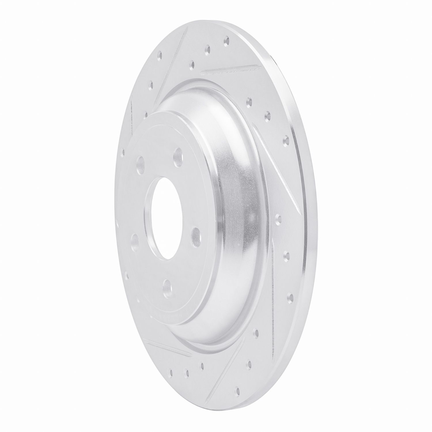 DFC Brake Rotor - Drilled and Slotted - Silver Dynamic Friction Company 692-631-54262L