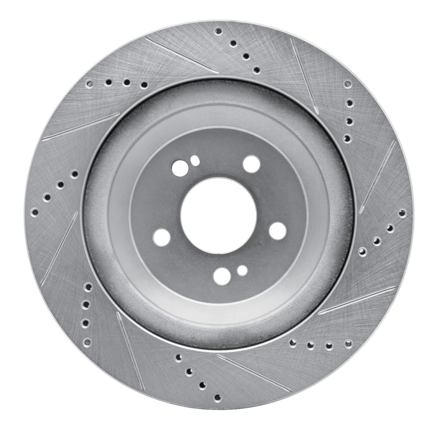 DFC Brake Rotor - Drilled and Slotted - Silver Dynamic Friction Company 692-631-63113L