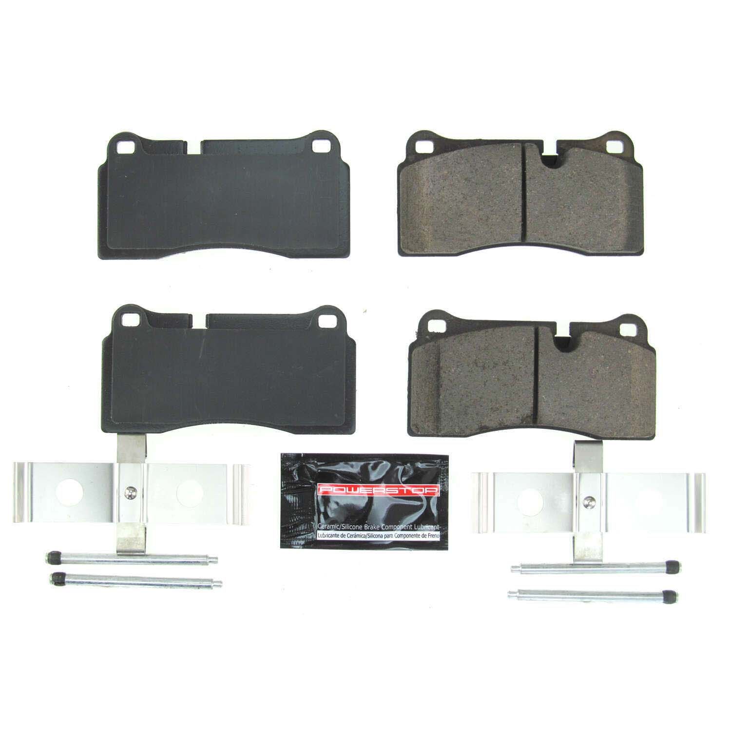 Z23 EVOLUTION SPORT CARBON-FIBER BRAKE PADS W/ HARDWARE Power Stop 218-Z23-1155