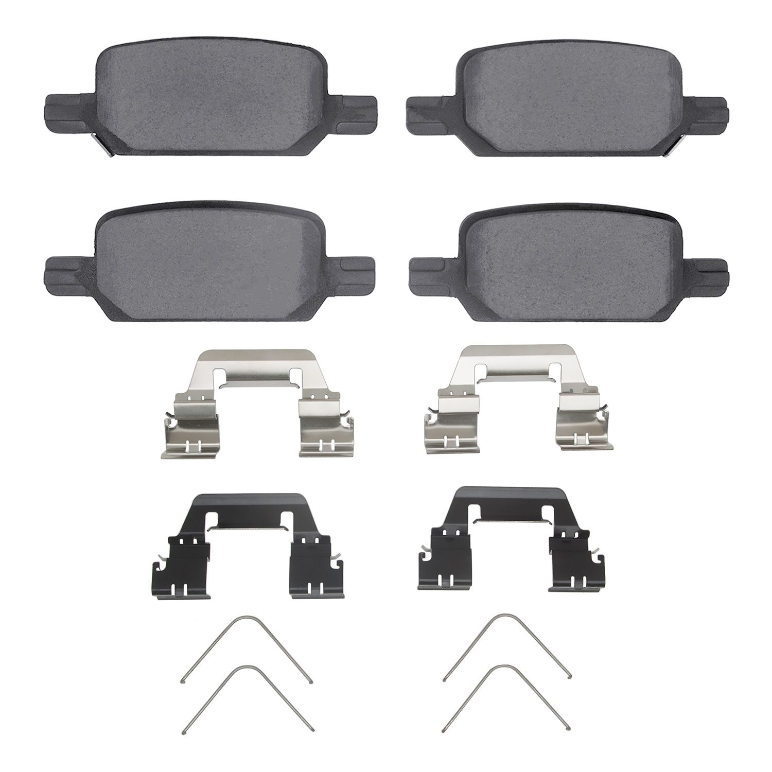 DFC 5000 Advanced Brake Pads - Ceramic and Hardware Kit Dynamic Friction Company 692-1551-2370-01