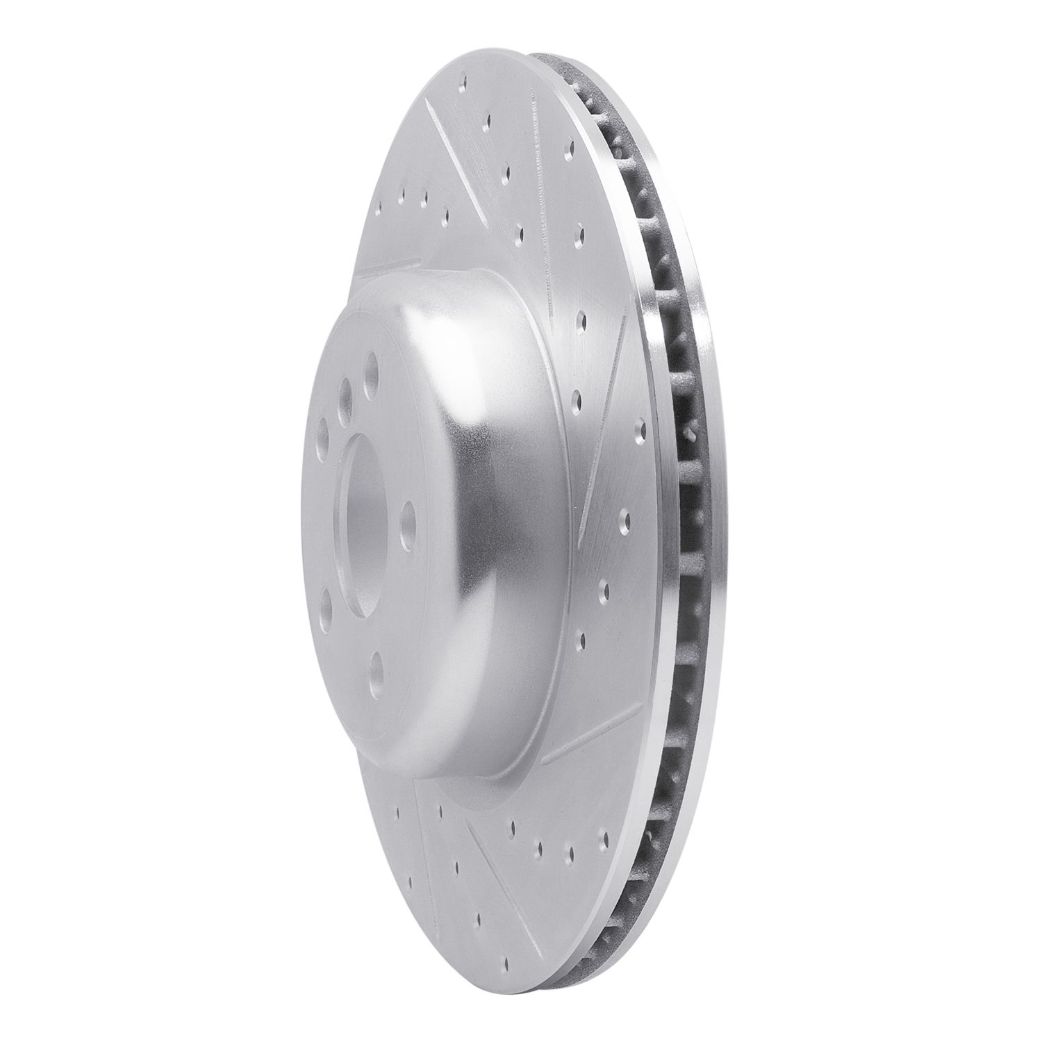 DFC Brake Rotor - Drilled and Slotted - Silver Dynamic Friction Company 692-631-31130R