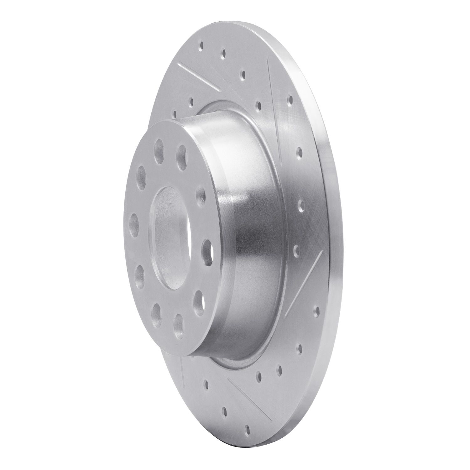 DFC Brake Rotor - Drilled and Slotted - Silver Dynamic Friction Company 692-631-74031R