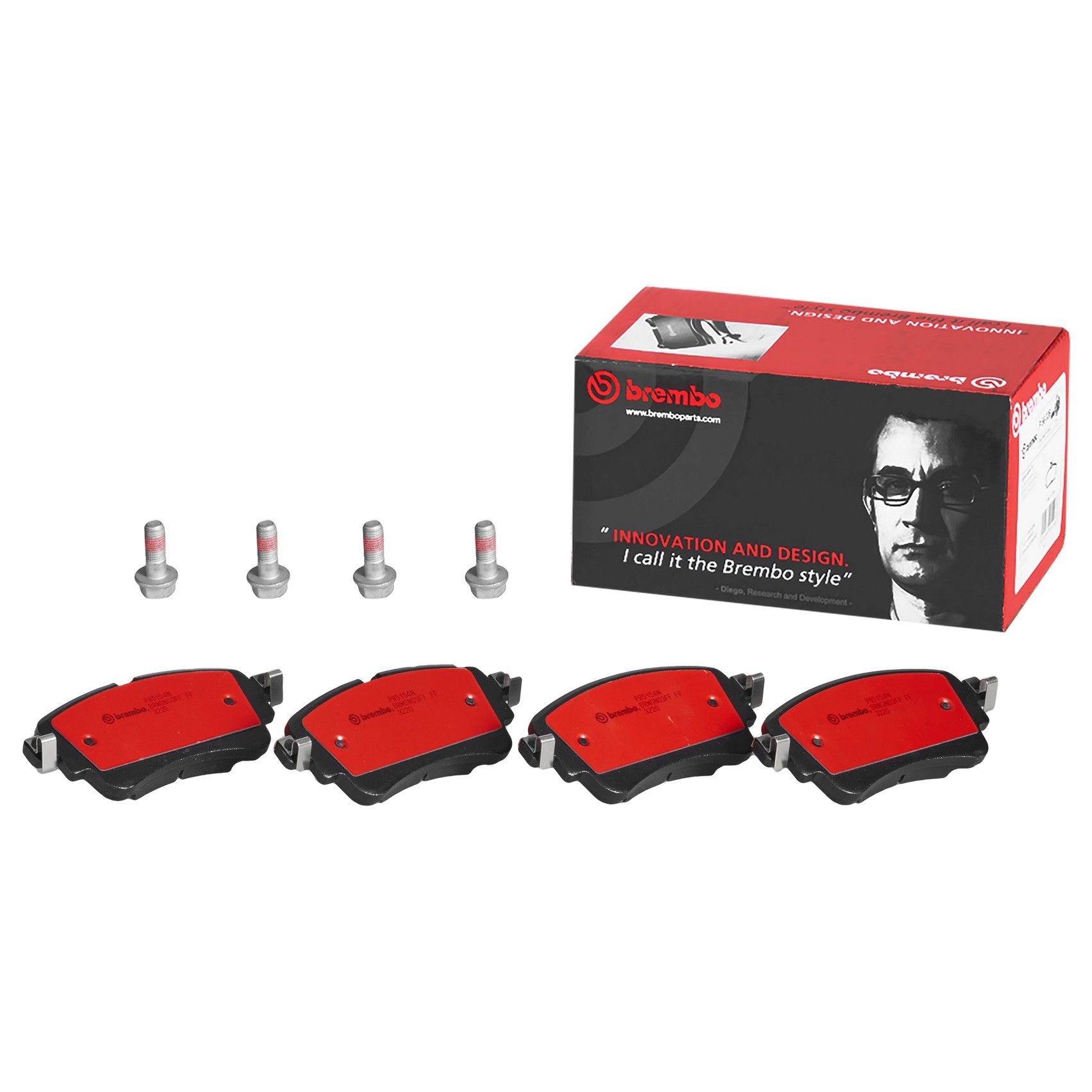 Premium NAO Ceramic OE Equivalent Pad Brembo 205-P85154N