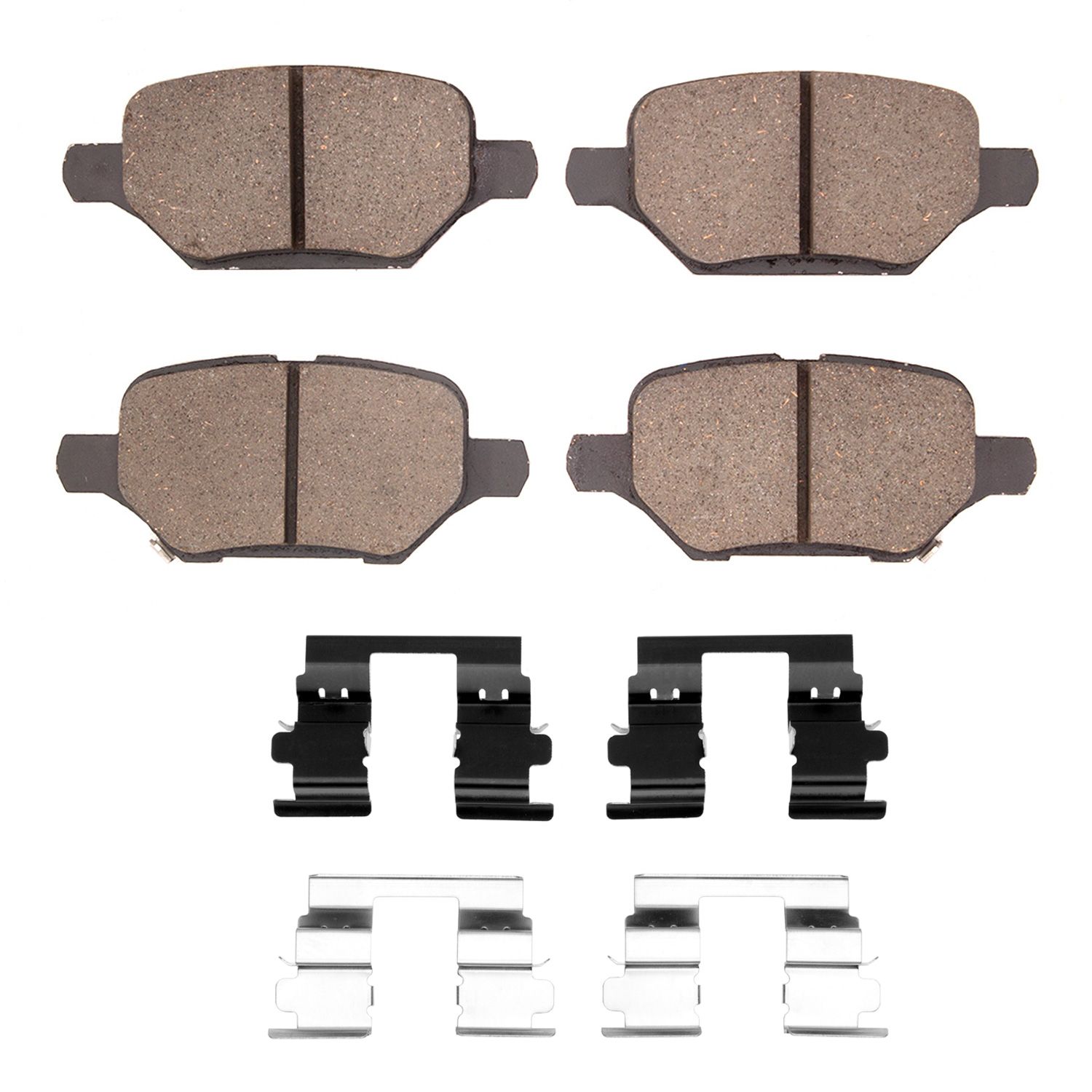DFC HybriDynamic Brake Pads Hrdwr Kit Dynamic Friction Company 692-4000-2168-01