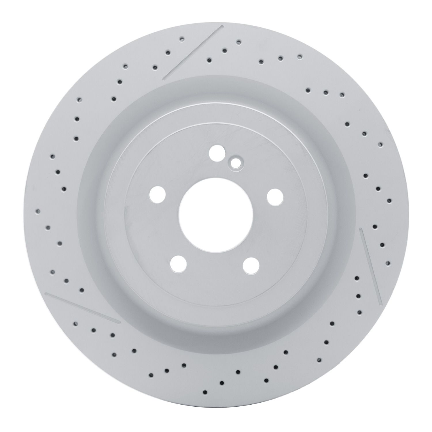 DFC Hi-Carbon Alloy GEOMET Coated Rotor - Drilled and Slotted Dynamic Friction Company 692-930-63104