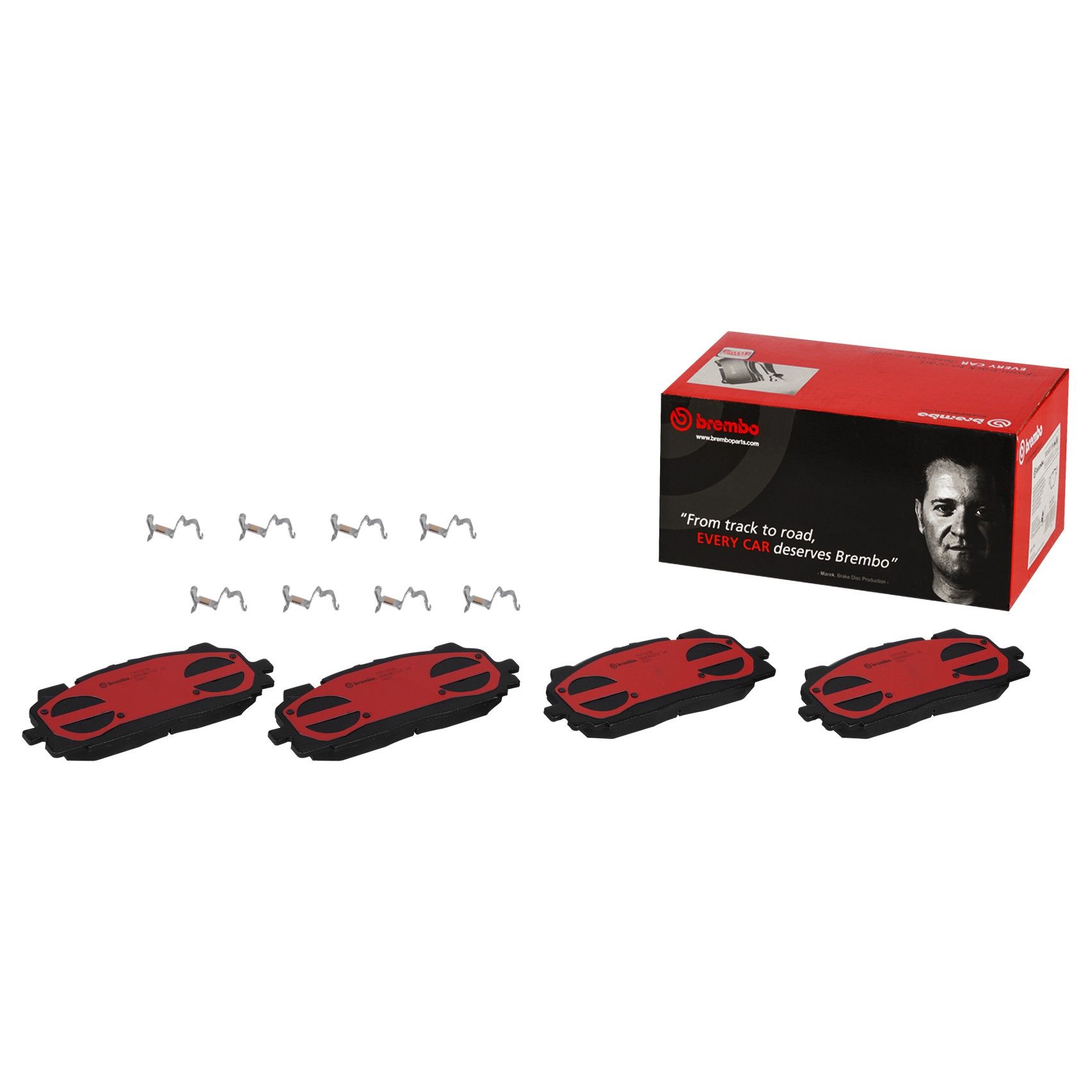 Premium NAO Ceramic OE Equivalent Pad Brembo 205-P85165N