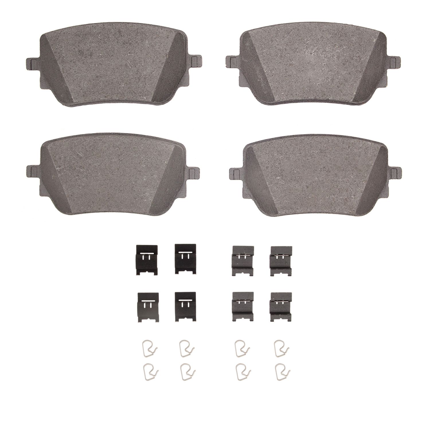 DFC 5000 Advanced Brake Pads - Low Metallic and Hardware Kit Dynamic Friction Company 692-1552-2271-01