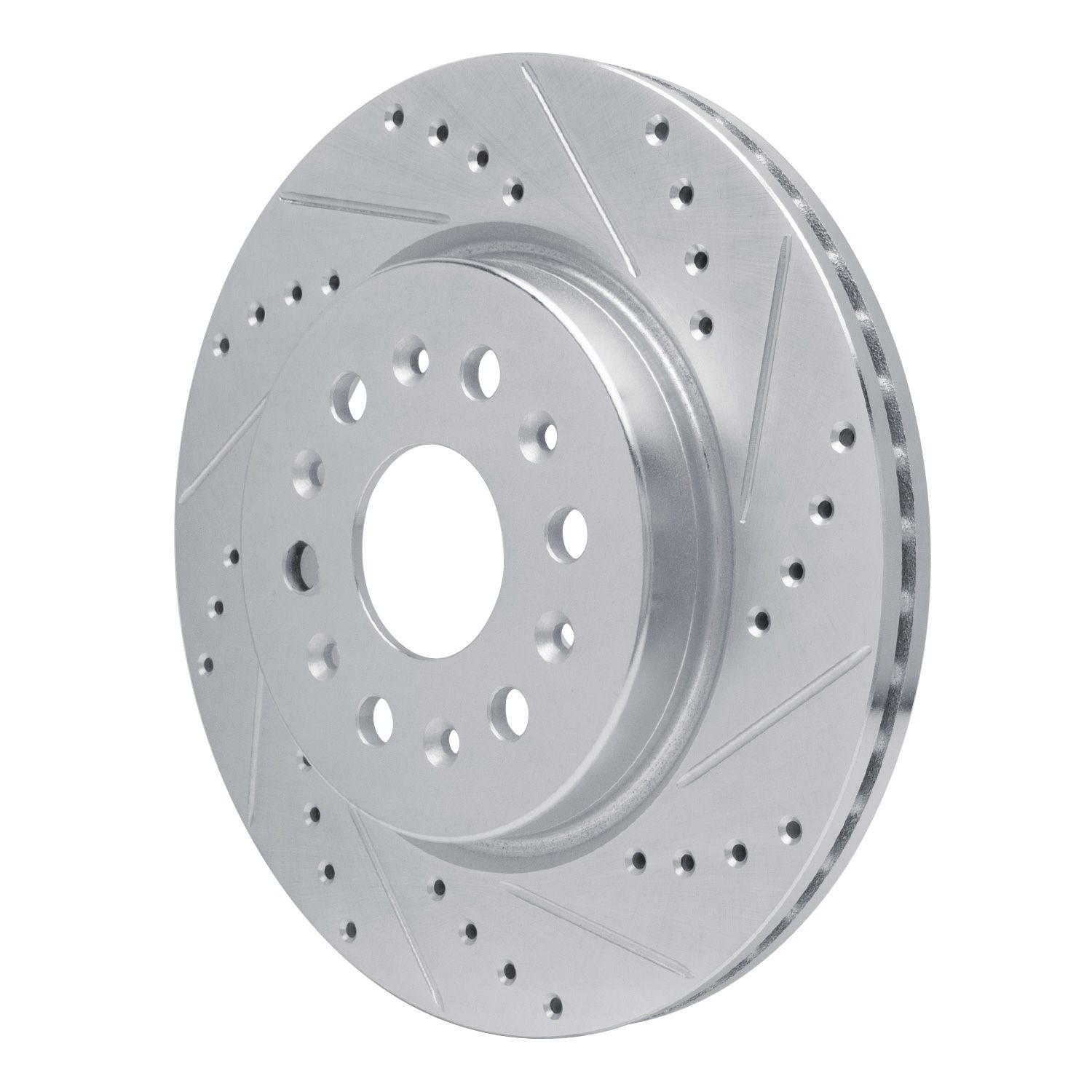 DFC Brake Rotor - Drilled and Slotted - Silver Dynamic Friction Company 692-631-48000R