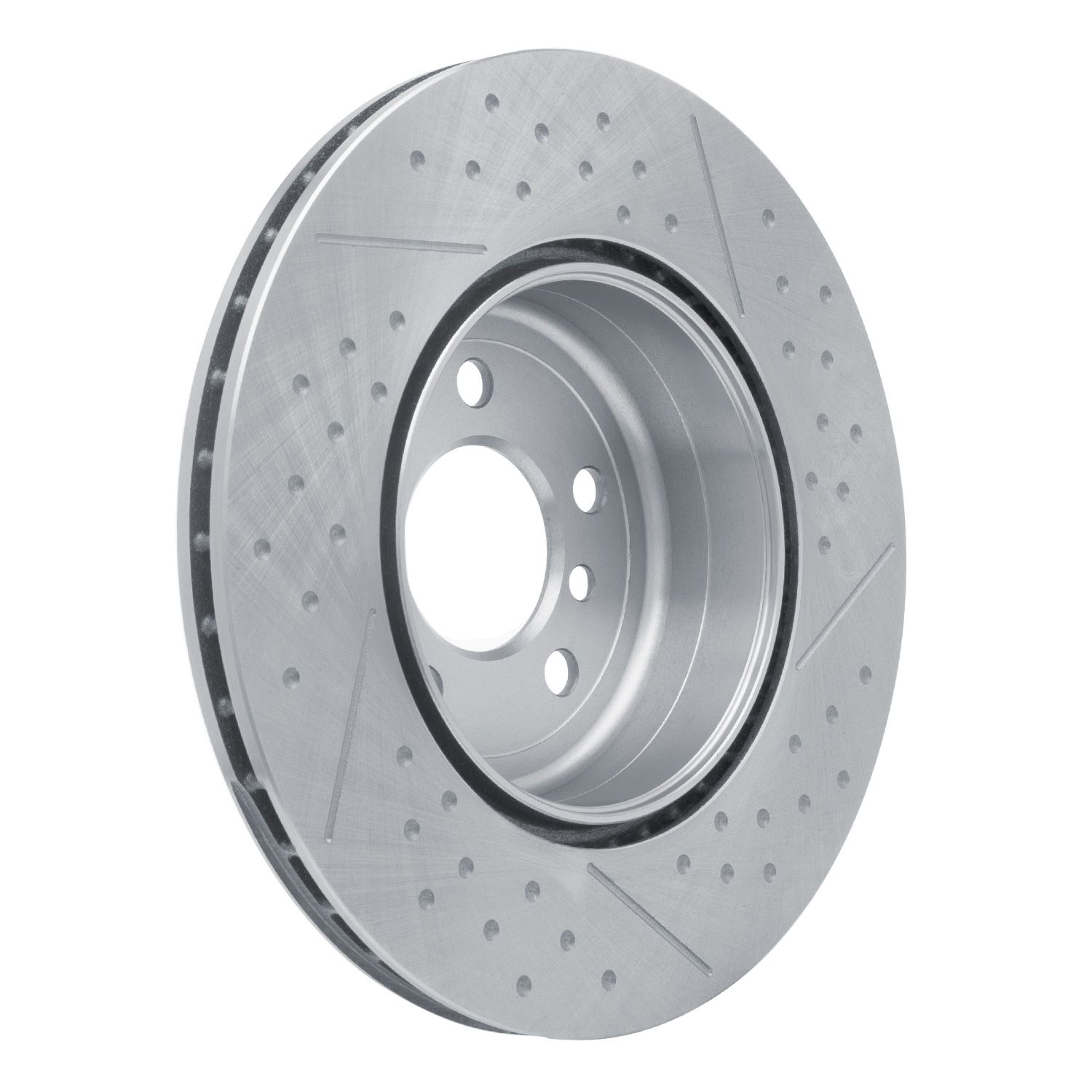 Disc Brake Rotor - Dimpled and Slotted Dynamic Friction Company 692-640-31114
