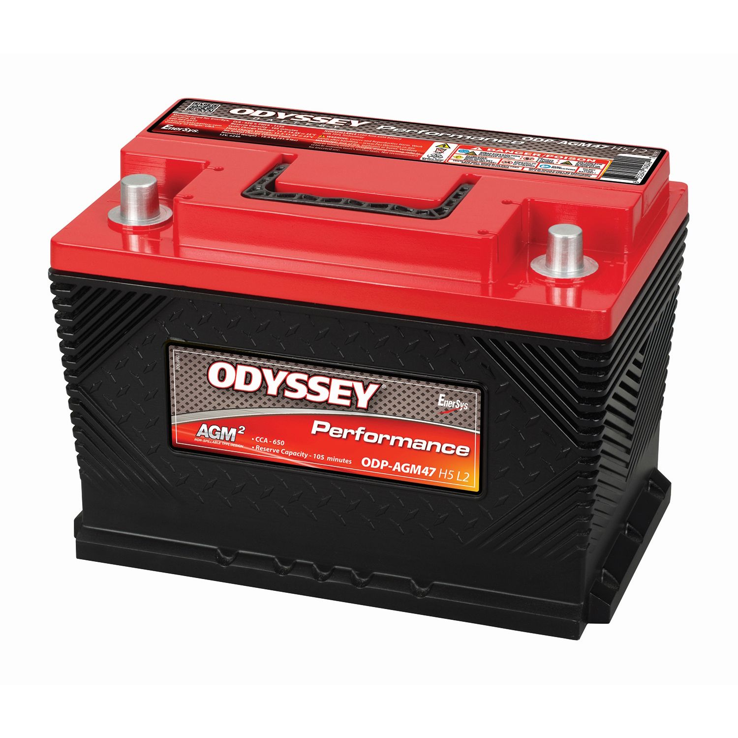 battery, auto, Odyssey ODP-AGM47H5L2, group 47 AGM, DIN H5 / L2 Odyssey Battery 11-ODP-AGM47H5L2