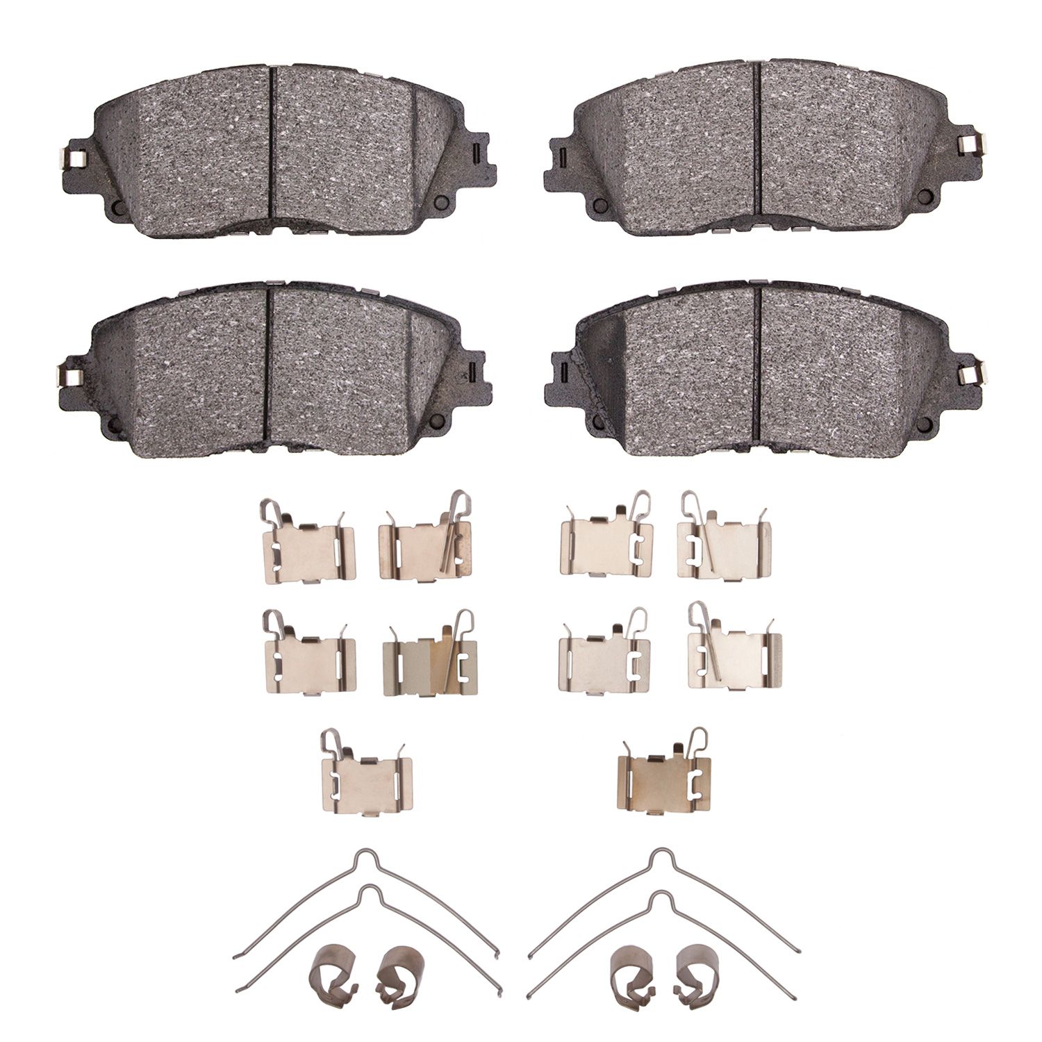 DFC HybriDynamic Brake Pads Hrdwr Kit Dynamic Friction Company 692-4000-2076-01