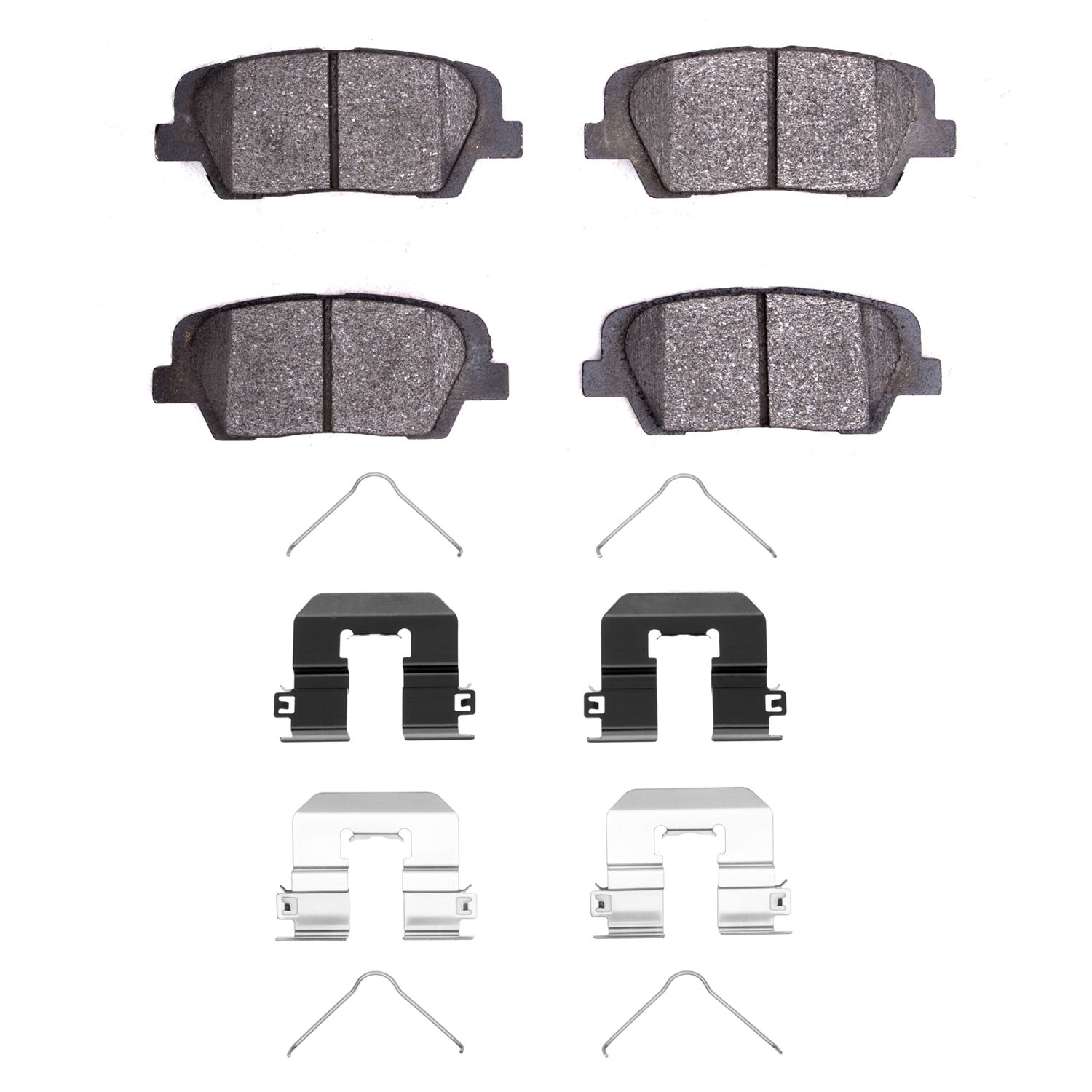 DFC HybriDynamic Brake Pads Hrdwr Kit Dynamic Friction Company 692-4000-1816-01
