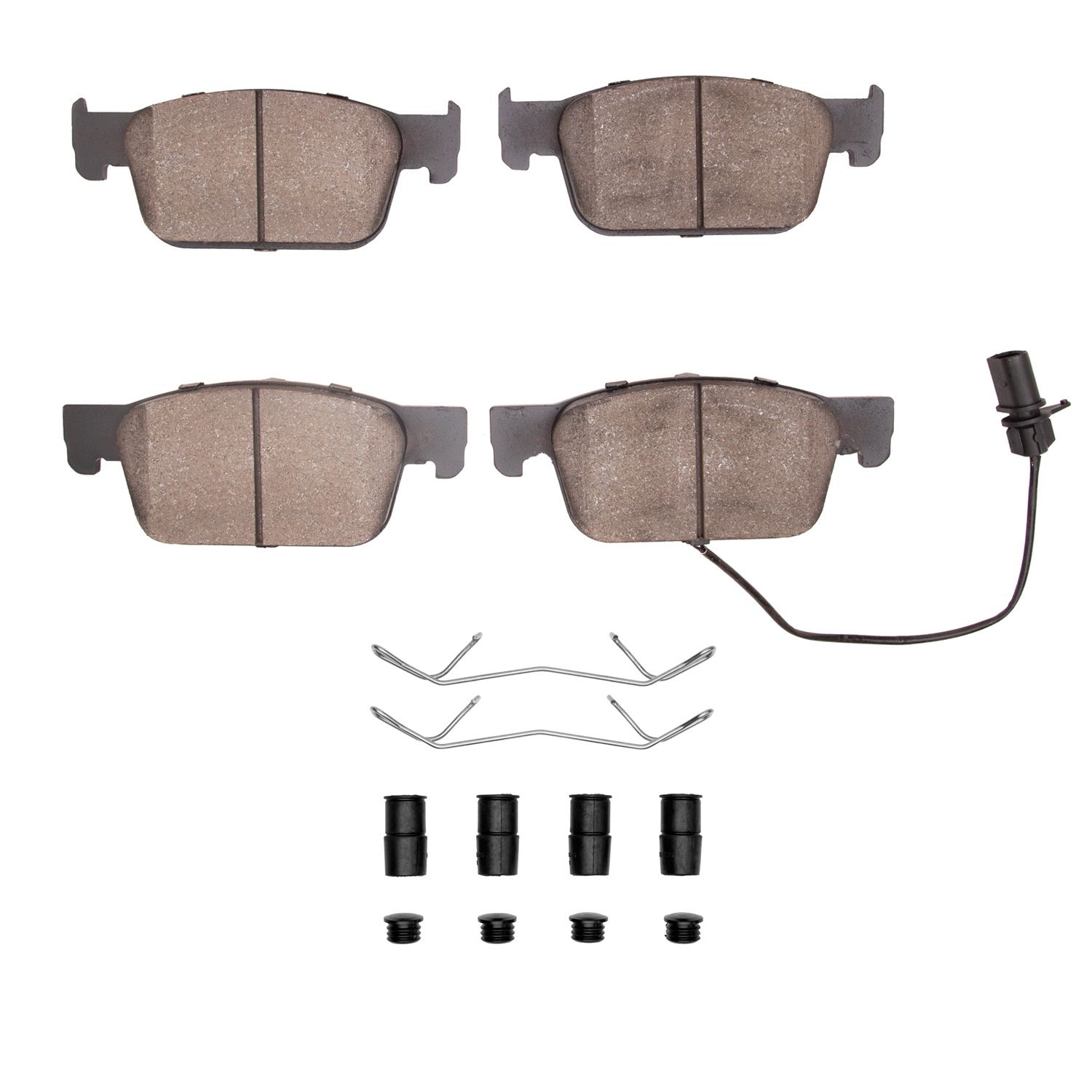 DFC 5000 Advanced Pads - Low-Metallic and Hardware Kit Dynamic Friction Company 692-1551-1953-01