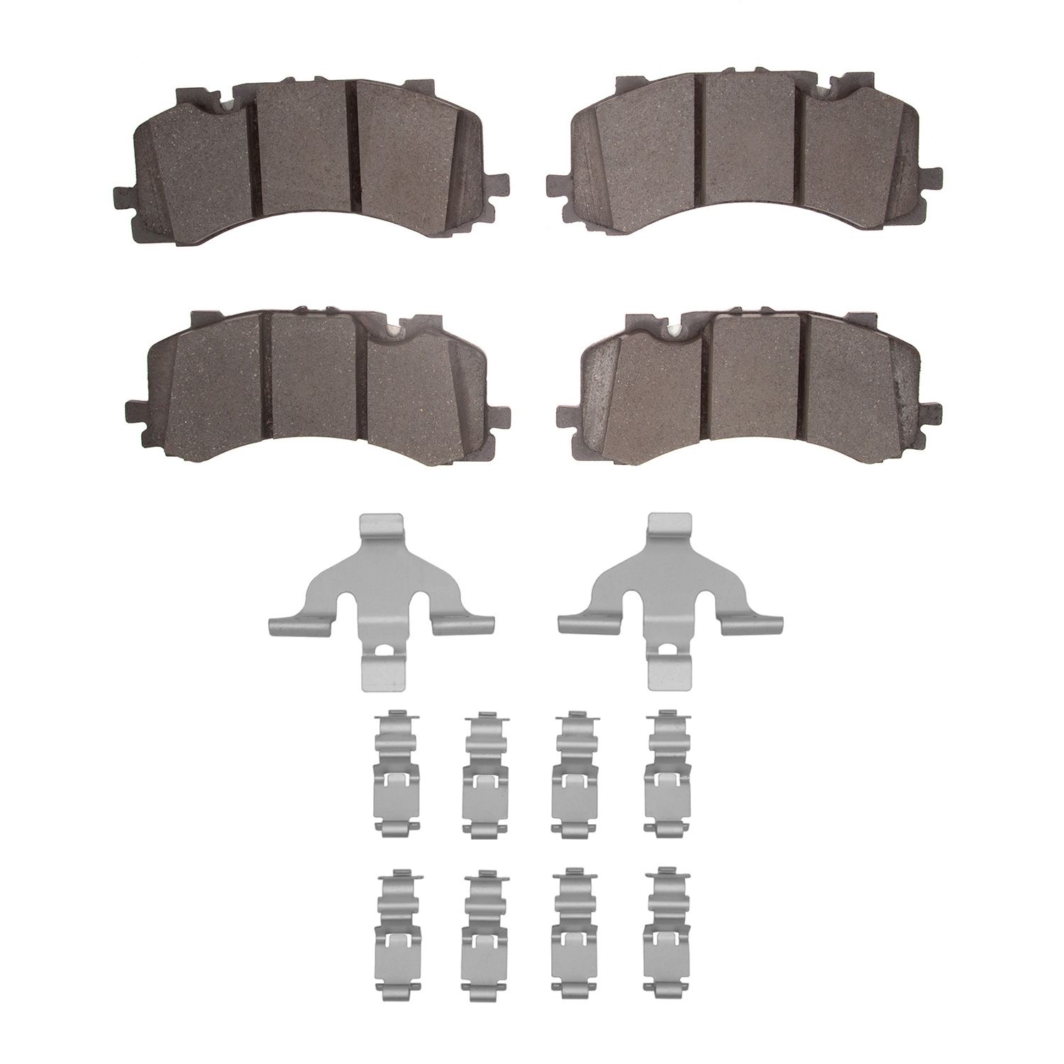 DFC 5000 Advanced Brake Pads - Low Metallic and Hardware Kit Dynamic Friction Company 692-1551-1952-01