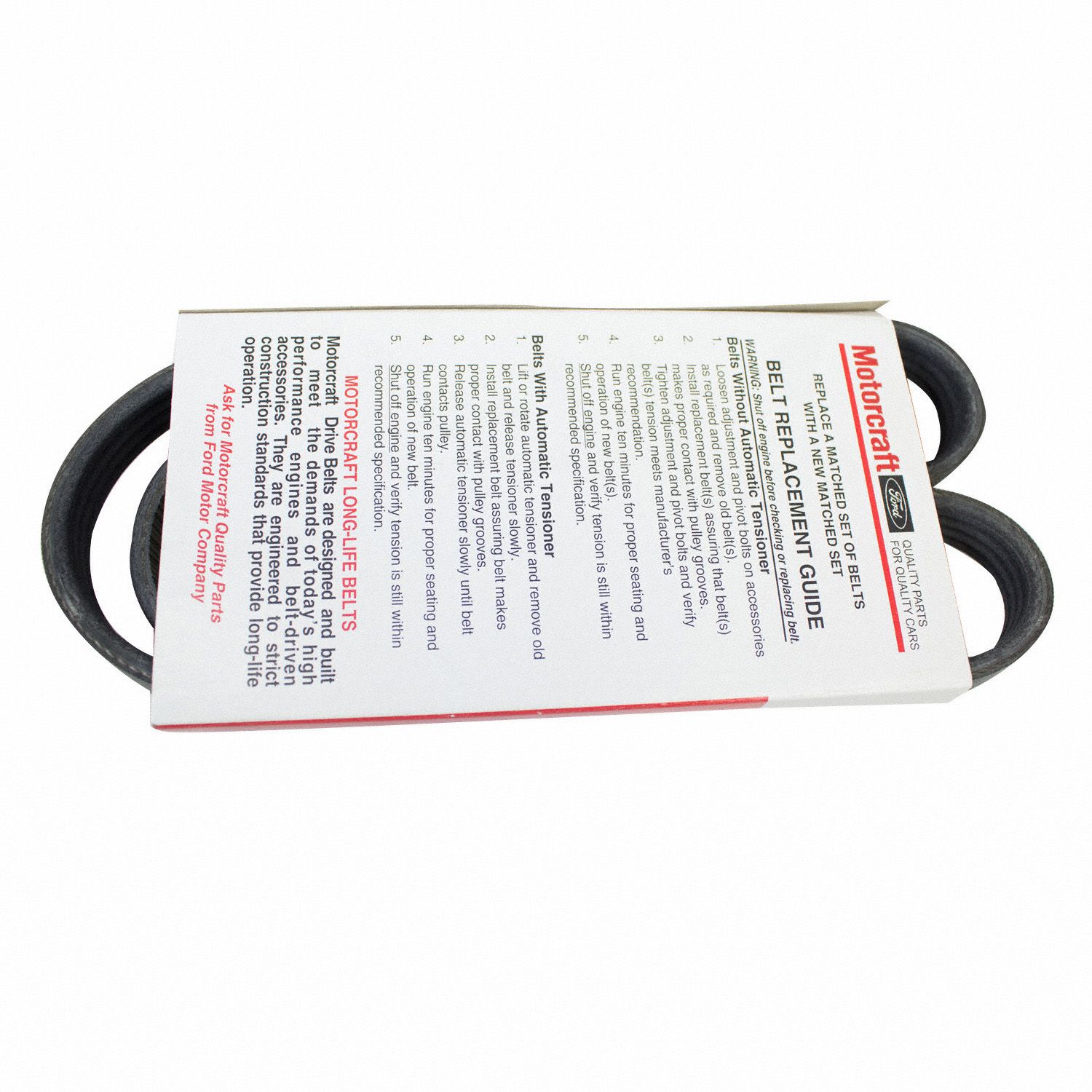 Serpentine Belt Motorcraft 317-JK4-365