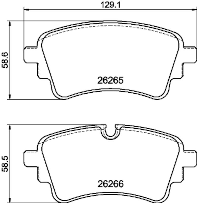 Disc Brake Pad Set Hella Pagid 676-355040941