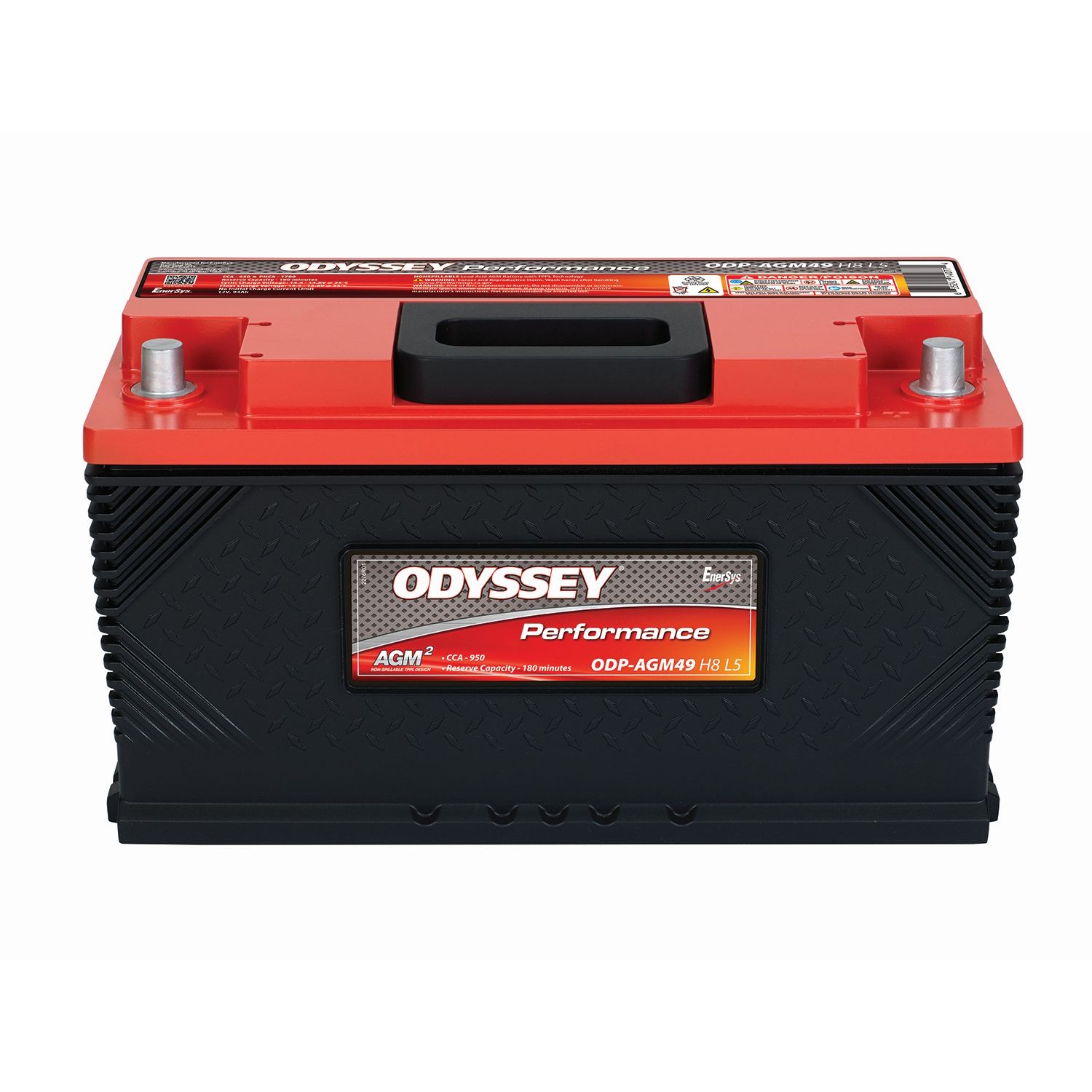 battery, auto, Odyssey ODP-AGM49H8L5, group 49 AGM, DIN H8 / L5 Odyssey Battery 11-ODP-AGM49H8L5