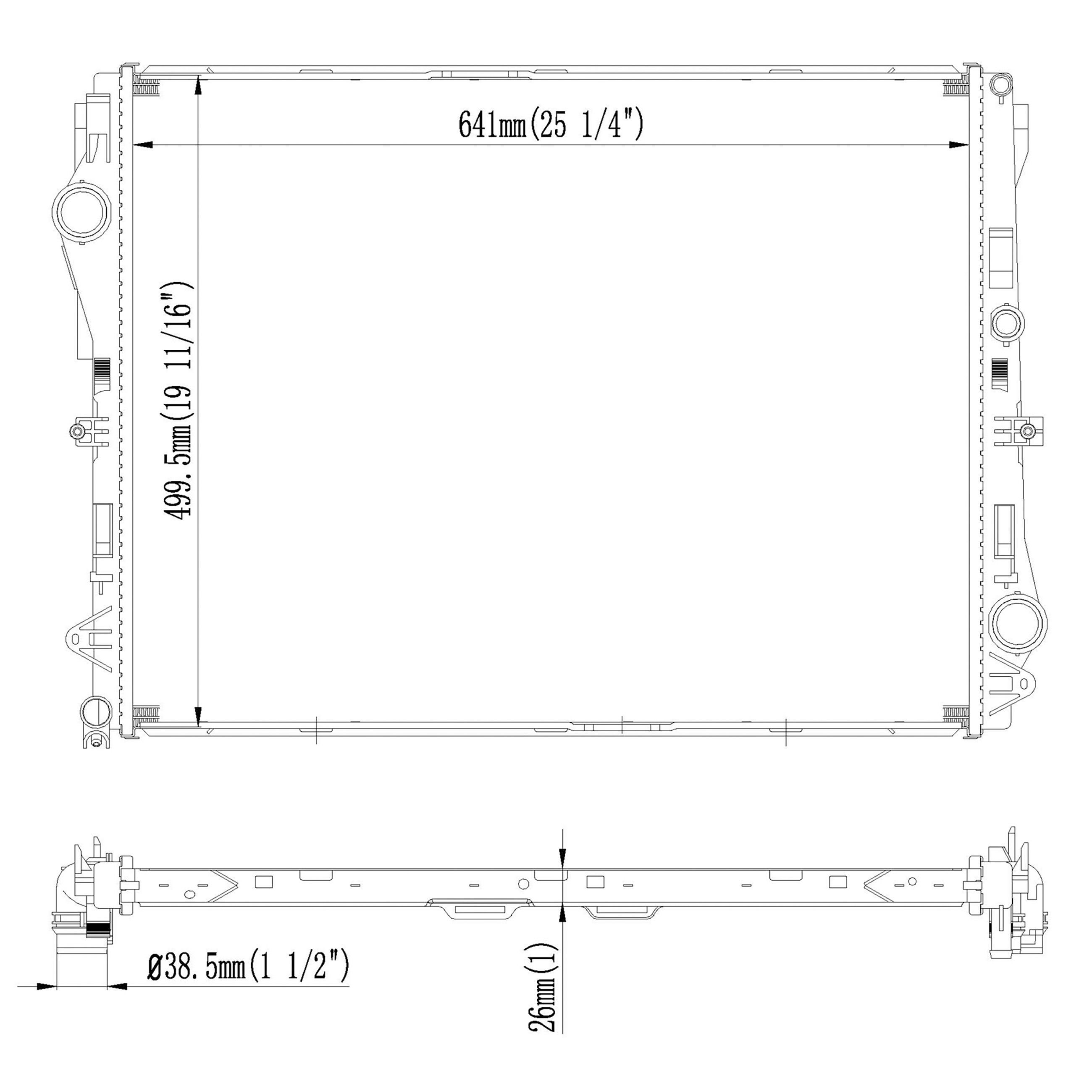 Radiator Wagner HVAC 93668-RD601
