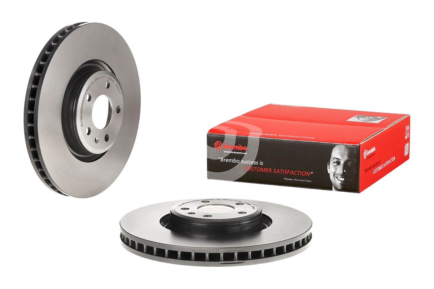 Premium UV Coated Rear Brake Rotor Brembo 205-09.D423.11