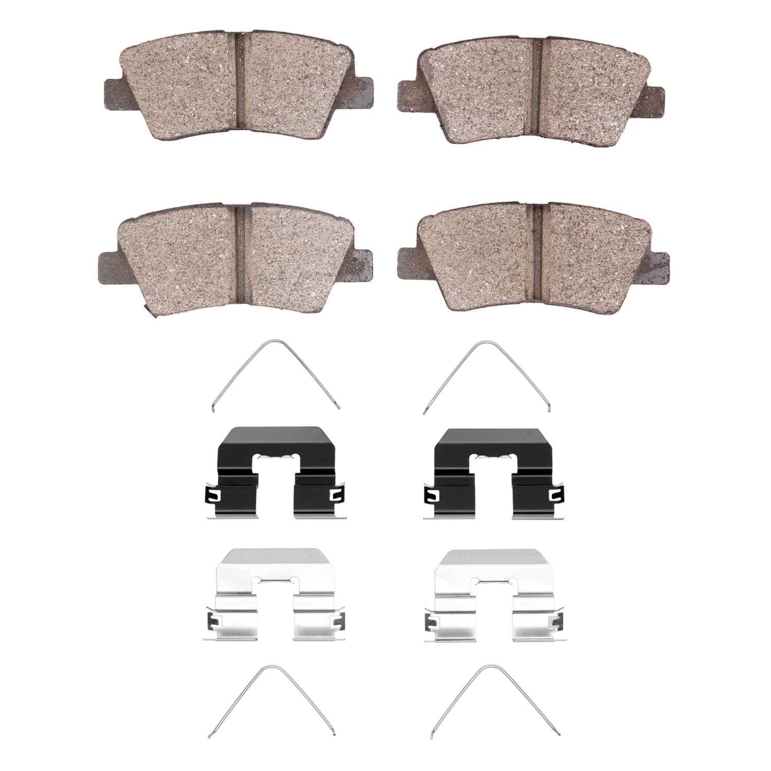 DFC HybriDynamic Brake Pads Hrdwr Kit Dynamic Friction Company 692-4000-2098-01