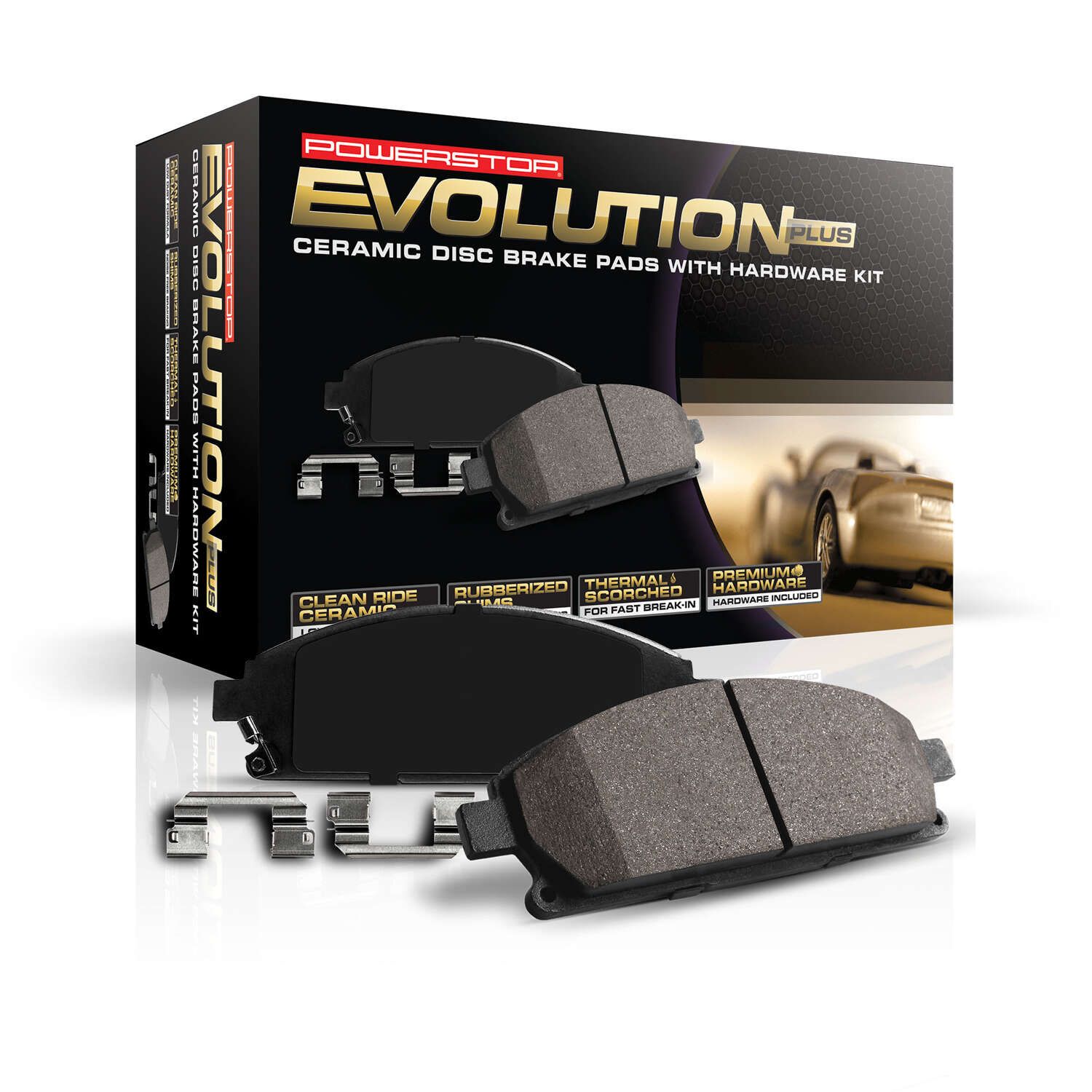 Z17 EVOLUTION CERAMIC BRAKE PADS W/ HARDWARE Power Stop 218-17-2439