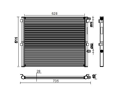 Radiator BEHR 759-CR 2307 000P