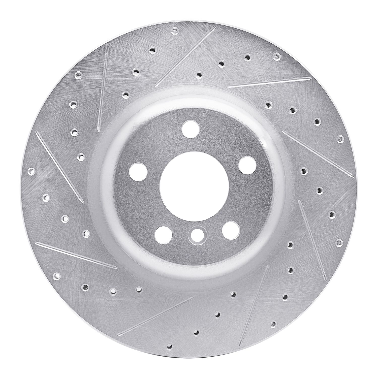 DFC Brake Rotor - Drilled and Slotted - Silver Dynamic Friction Company 692-631-31130L