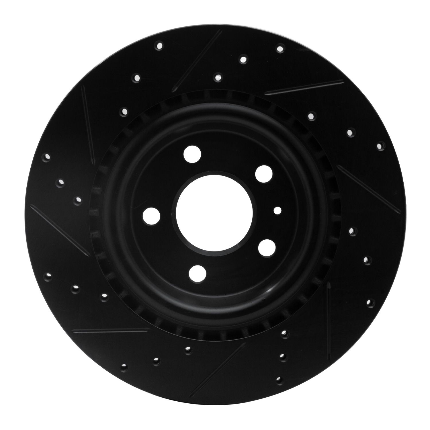 DFC Brake Rotor - Drilled and Slotted - Black Dynamic Friction Company 692-633-73066R