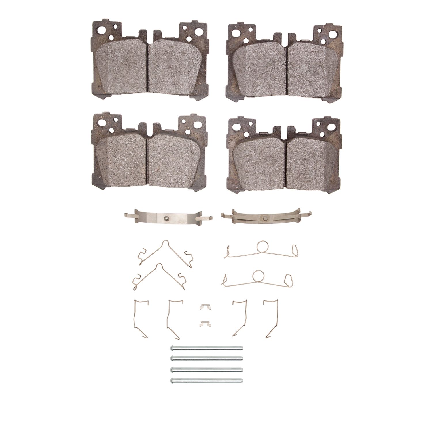 DFC 5000 Advanced Pads - Low-Metallic and Hardware Kit Dynamic Friction Company 692-1551-2063-01