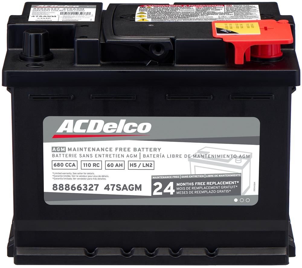 Vehicle Battery ACDelco 4-47SAGM for 2023 Hyundai Kona N