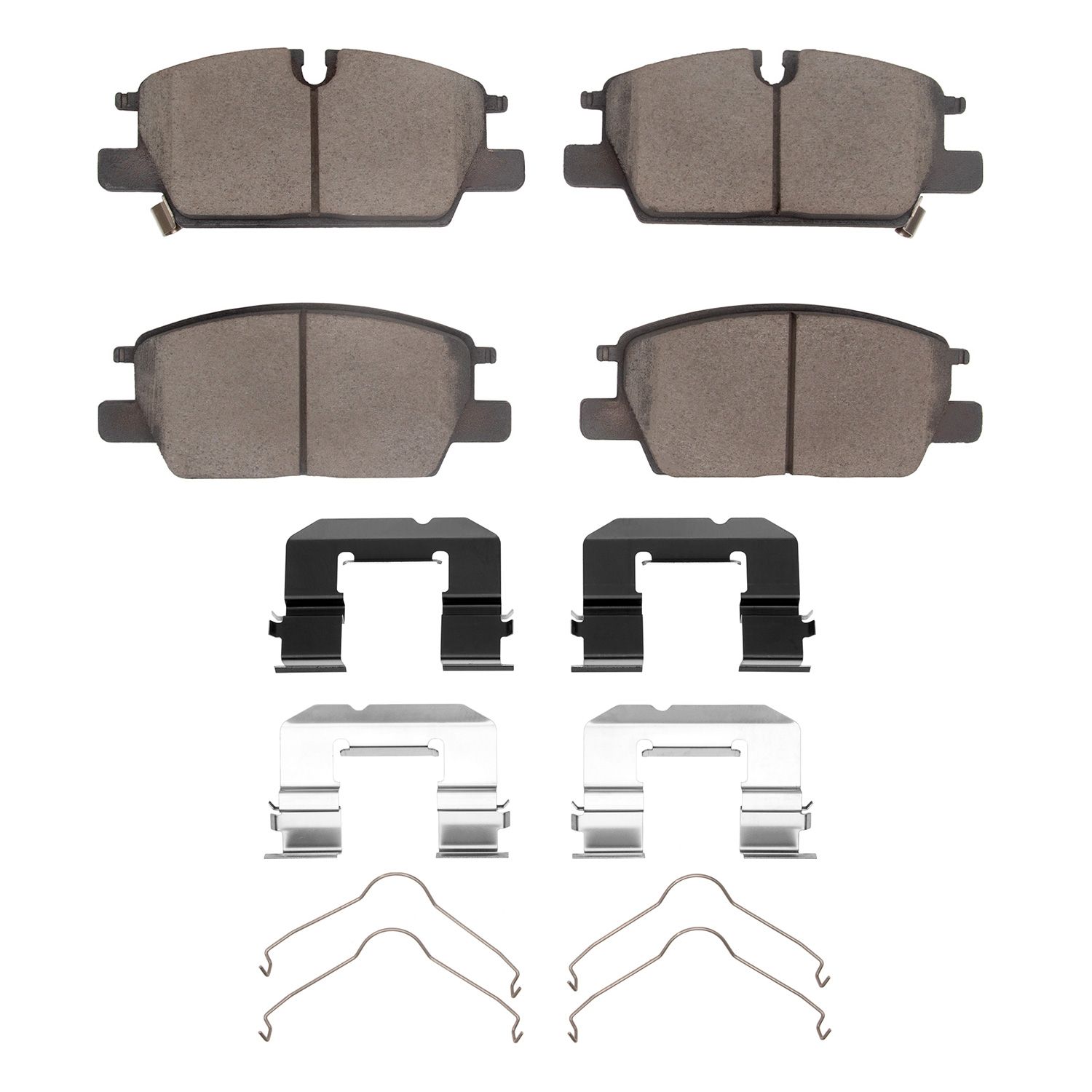 DFC 5000 Advanced Brake Pads - Ceramic and Hardware Kit Dynamic Friction Company 692-1551-2345-01