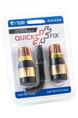 Quick-Fix Kit, For 3/8" Hose with 3/8" Fittings, Clamshell Pack