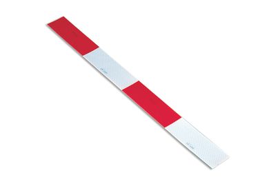 DOT-C2 Reflective Tape, 24" strip, 6" red x 6" white pattern