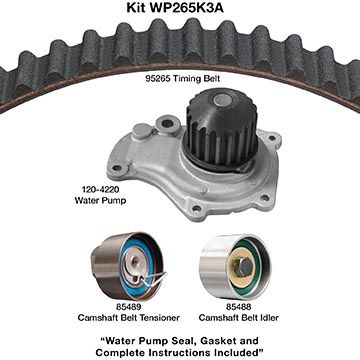 Dayco WP265K3A Engine Timing Belt Kit with Water Pump