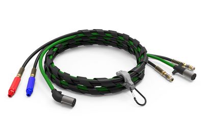 3-in-1 Wrap with Black Hose, 12', Aluminum Grip, Sonogrip ABS with Straight & Angled Ends