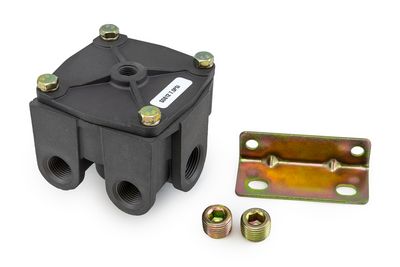 R-12 Style Relay Valve, 1/2" Delivery, 3/4" Supply, 1/4" Control, 7.5 PSI Crack Pressure