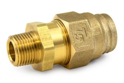 Male Connector, 1/2"x3/8", Carton Pack
