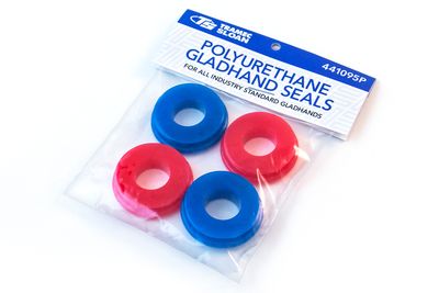 Polyurethane Gladhand Seal, 4 Pack (2 Red, 2 Blue)